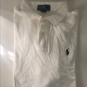 MENS WHITE RALPH LAUREN POLO